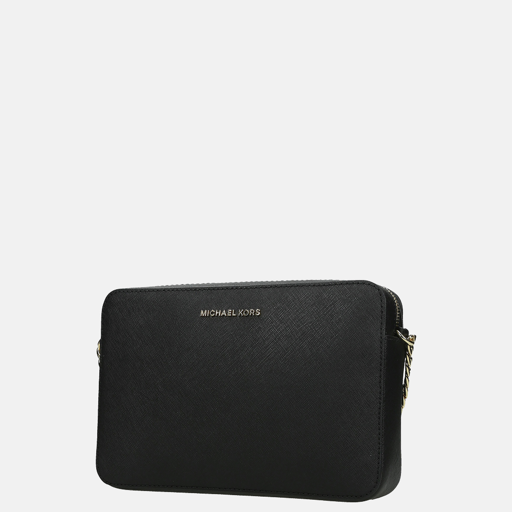 Michael Kors Jet Set crossbody tas L black 003374 Zwart